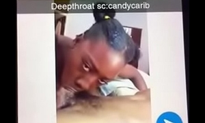 Deepthroating Jamaica teen