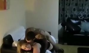 Cute teen getting a in favour lady-love by her Beau