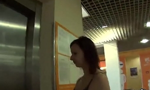 Ravishing czech teen is tempted in the mall and pulverized in pov