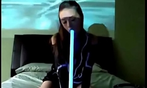 Star Wars Cosplay Camgirl Active in 2018 Masutrbation By oneself Light Saber